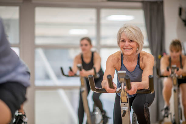 istock Adult Cycling Class 1359870922