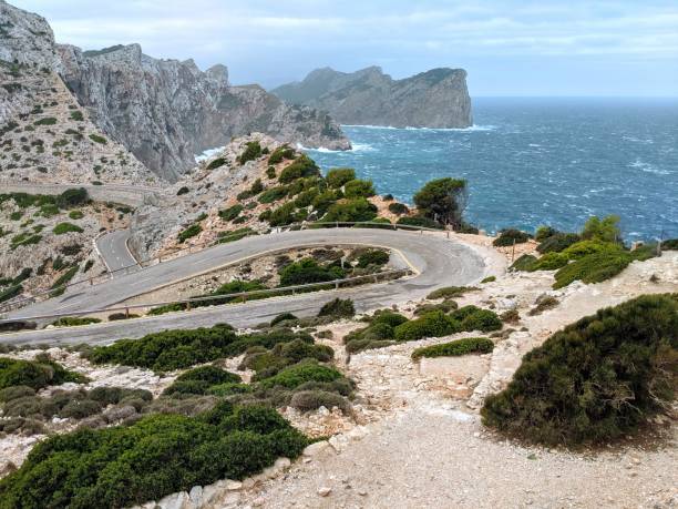 istock Road serpentine on island Palma de Mallorca 1359883406