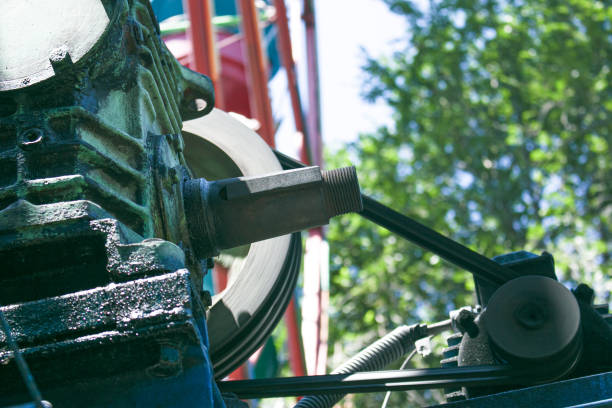 istock Old Soviet era Ferris wheel in a park in Dnepropetrovsk, Ukraine. Structural elements. 1359891039