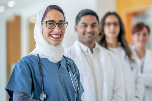 istock Muslim Doctor and Her Team 1359895967