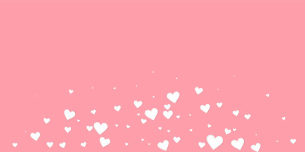 illustrazioni stock, clip art, cartoni animati e icone di tendenza di il cuore bianco ama la confettis. explos di san valentino - heart shape exploding pink love