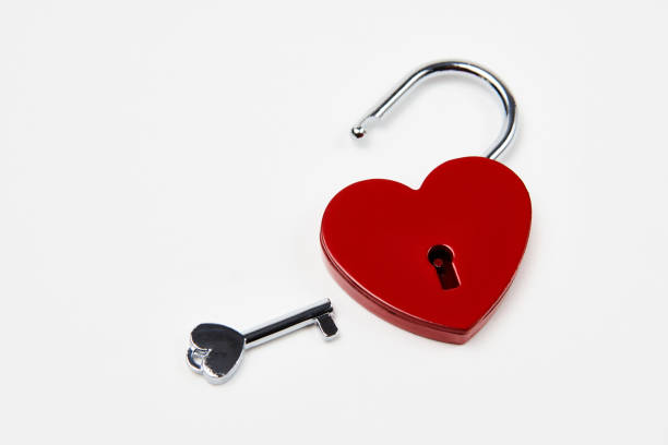 istock Valentines day background with red heart shaped lock 1359907998