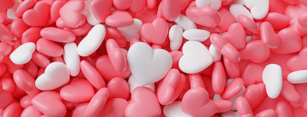 corazón rosa con fondo de san valentín - february fotografías e imágenes de stock