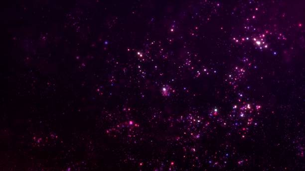 istock Festive Elegant Revolving Abstract Purple Blue Gradient Light Particles Banner Background 1359915262