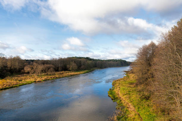 istock broad river in the autumn season 1359924431