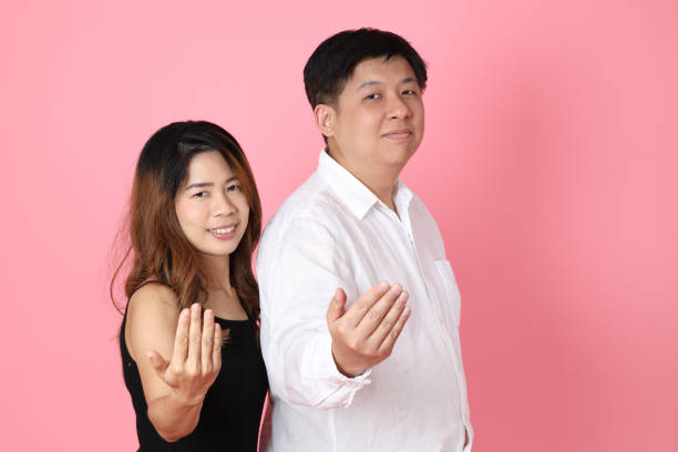 istock Pink Asian Couple 1359928608