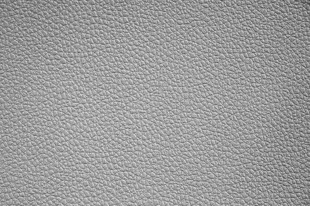 Photo of Gray plastic imitation leather texture close up