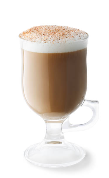 istock coffee cappuccino with milk foam in glass cup isolated 1359942813
