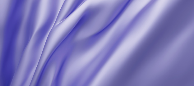 Color of the year 2022 very peri design of Cloth violet background 3D render