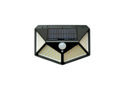 Solar interaction wall lamp isolated on white background with clipping path.