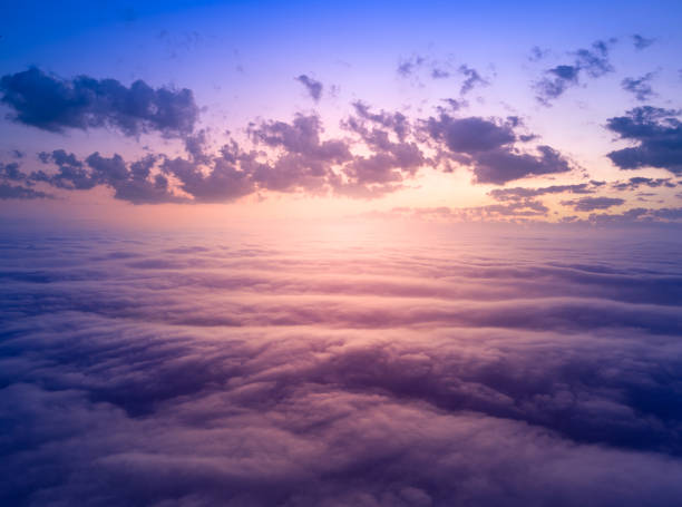istock The sky above the clouds before dawn. Wonderful heavenly landscape. 1359952474