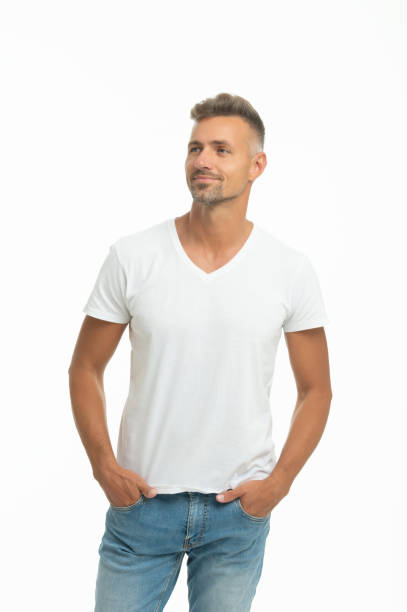 istock Casual means comfortable. Happy guy on casual. Handsome man isolated on white 1359954588