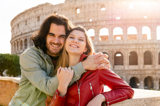 istock Young couple traveling to Rome. 1359968647