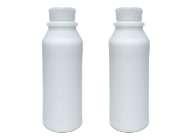 istock Milk bottle isolated on white background 1359969414