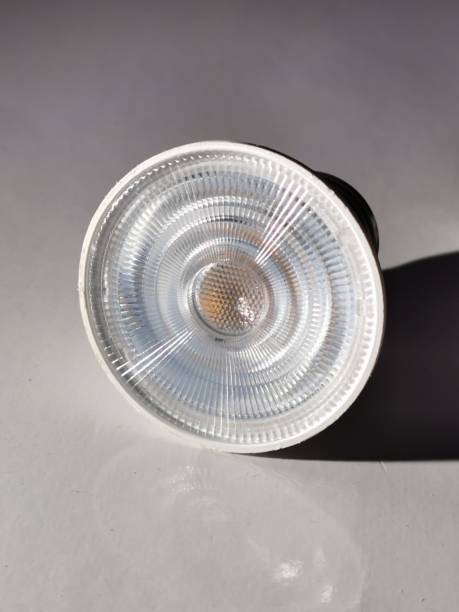 istock Small spotlight lamp. A spotlight lamp is a lamp that shines its light in one direction only 1359973613