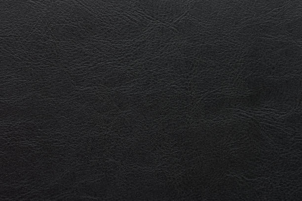 черная кожаная текстура - cow hide textured print стоковые фото и изображения