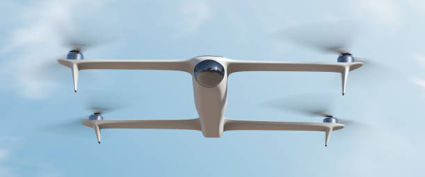 istock Unmanned aerial quadcopter close up 1359973903