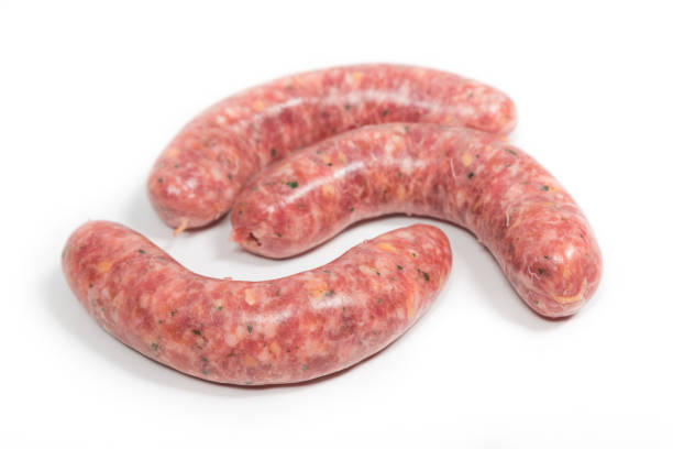 A link of twelve traditional British butcher's sausages