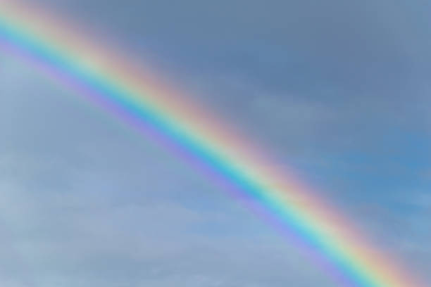 istock Colourful rainbow desktop wallpaper background 1359984112