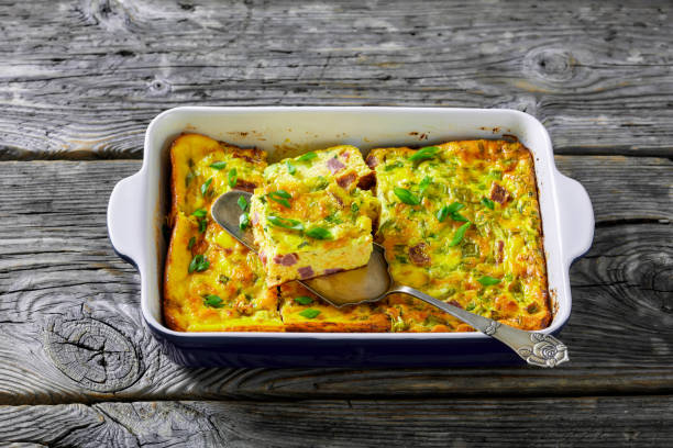 istock Oven Baked Denver Omelette in a baking dish 1359984340