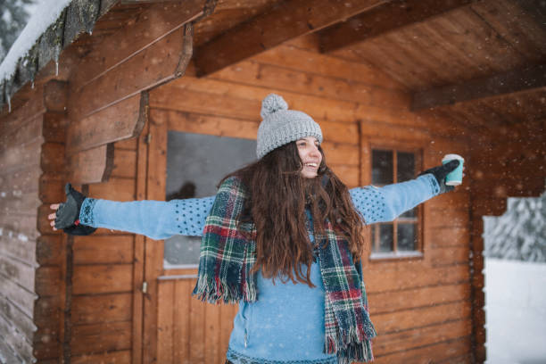 istock Enjoying Lovely Winter Vacation In The Mountains 1359984613