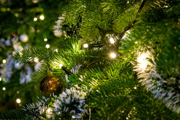 istock Beautiful christmas decorations, lights and bokeh outdoor 1359989409