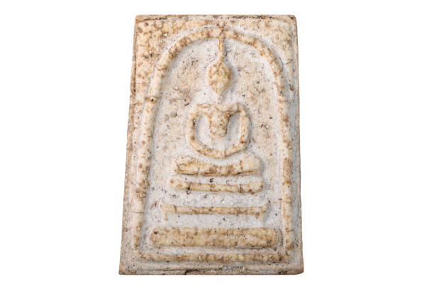 istock Amulets, Macro  Thai buddha amulet    isolated 1359992488