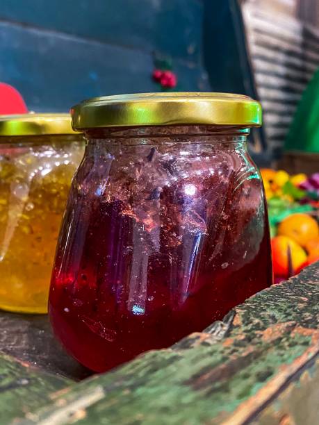 istock Jam pots close up photo 1359993340