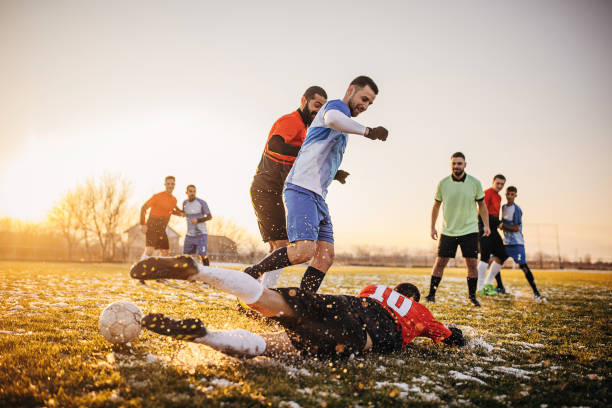 istock Male soccer match 1359994570