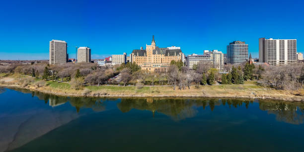 istock Downtown Aerial in Saskatoon 1359996599