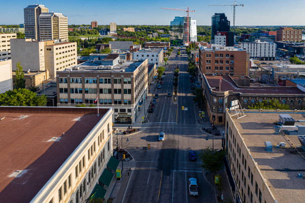 istock Downtown Aerial in Saskatoon 1359997946