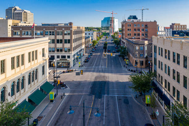 istock Downtown Aerial in Saskatoon 1359997954