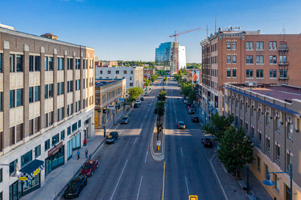 istock Downtown Aerial in Saskatoon 1359997990