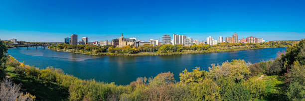 istock Downtown Aerial in Saskatoon 1359998071