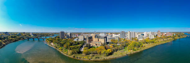 istock Downtown Aerial in Saskatoon 1359998119