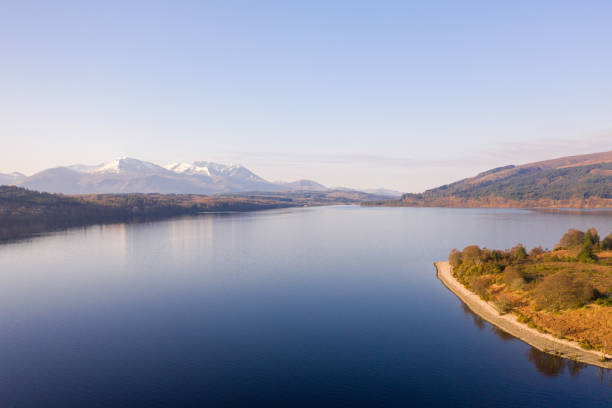 Sunset Views over a Loch in Scotland