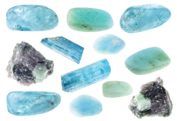 Marble Larimar material texture, background, suitable for design.