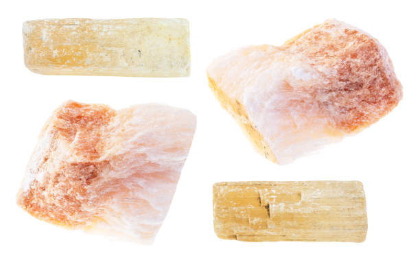 istock set of various selenite stones cutout on white 1360002044