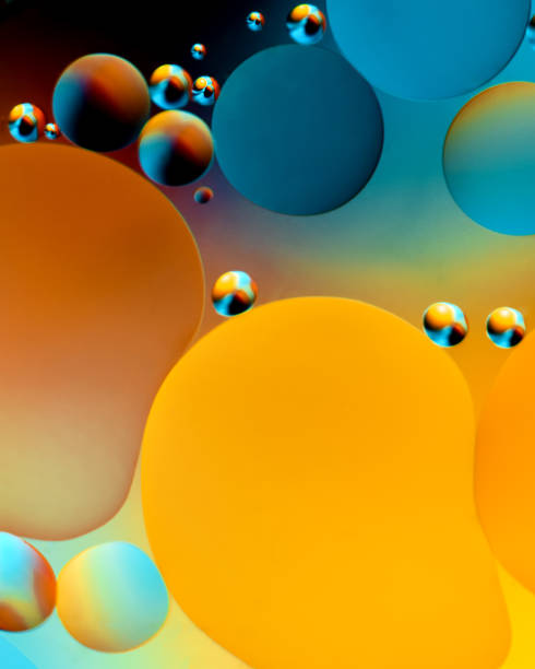 istock Oil stains on the water surface 1360002924