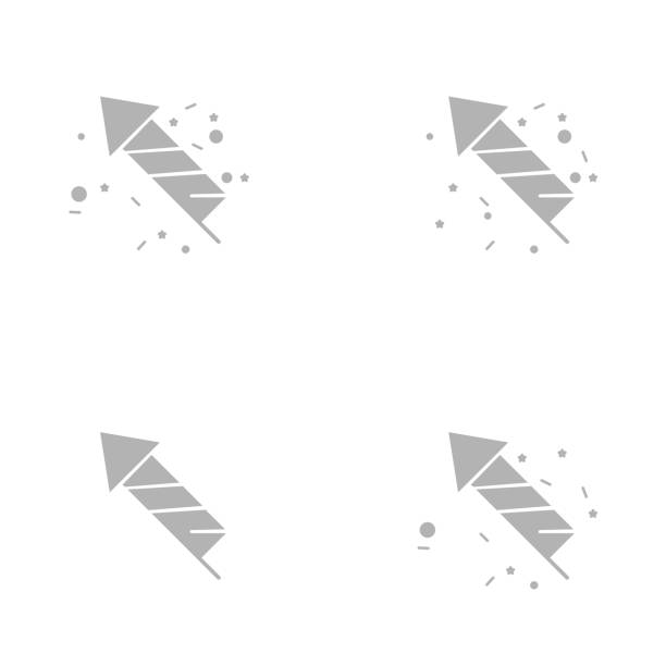 feuerwerkssymbol, konzeptbild, vektorillustration - party hat silhouette symbol computer icon stock-grafiken, -clipart, -cartoons und -symbole