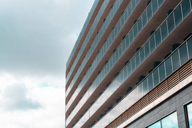 istock Glazed facade of a modern building 1360009188