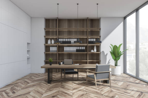 istock White and wood executive office 1360010458