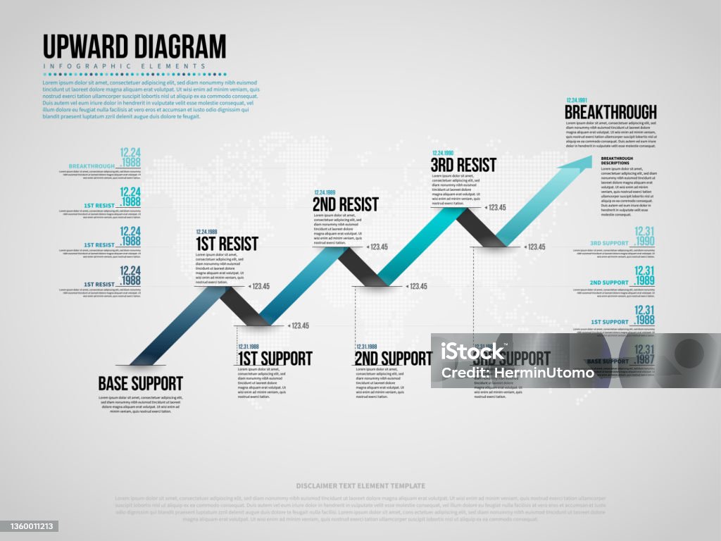 Upwards Table Upward Diagram Infographic Stock Illustration - Download Image Now ...