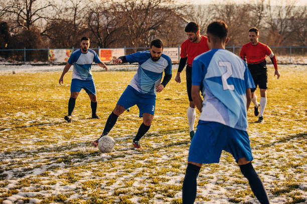 istock Male soccer match 1360012093