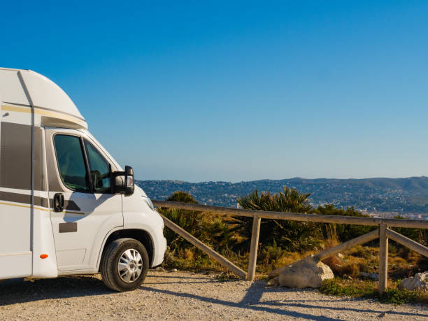 istock Camper car on Cape San Antonio, Spain 1360012096
