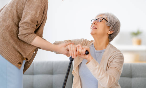 istock Happy patient and caregiver 1360012586