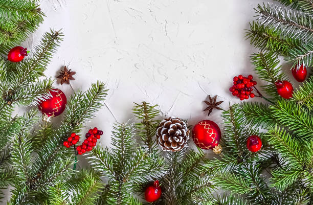 istock Christmas white grunge background and frame for wishes 1360015712