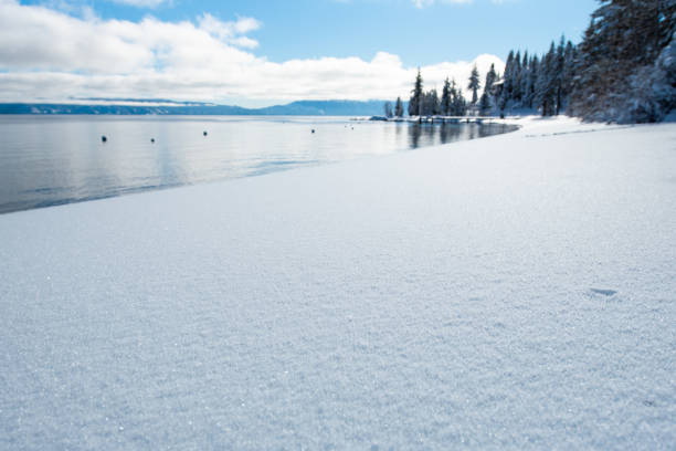 Beautiful, peaceful photographs of Lake Tahoe and surrounding regions. Winter landscapes on the shores of Lake Tahoe