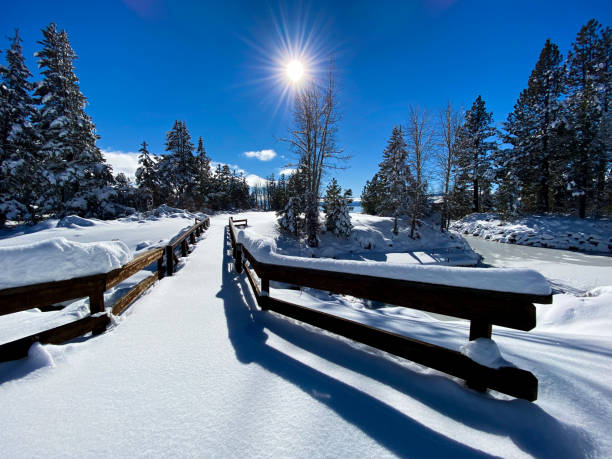 Beautiful, peaceful photographs of Lake Tahoe and surrounding regions. Winter landscapes on the shores of Lake Tahoe