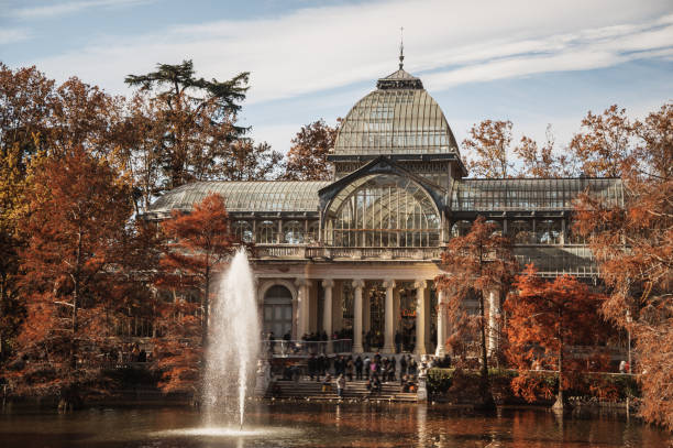 Crystal Palace in Retiro park in Madrid